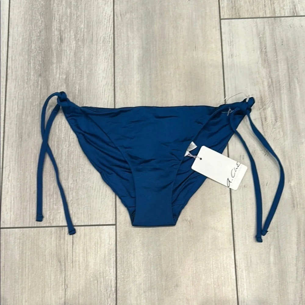 A. Che Jolie string ink blue swim bikini bottom size XS